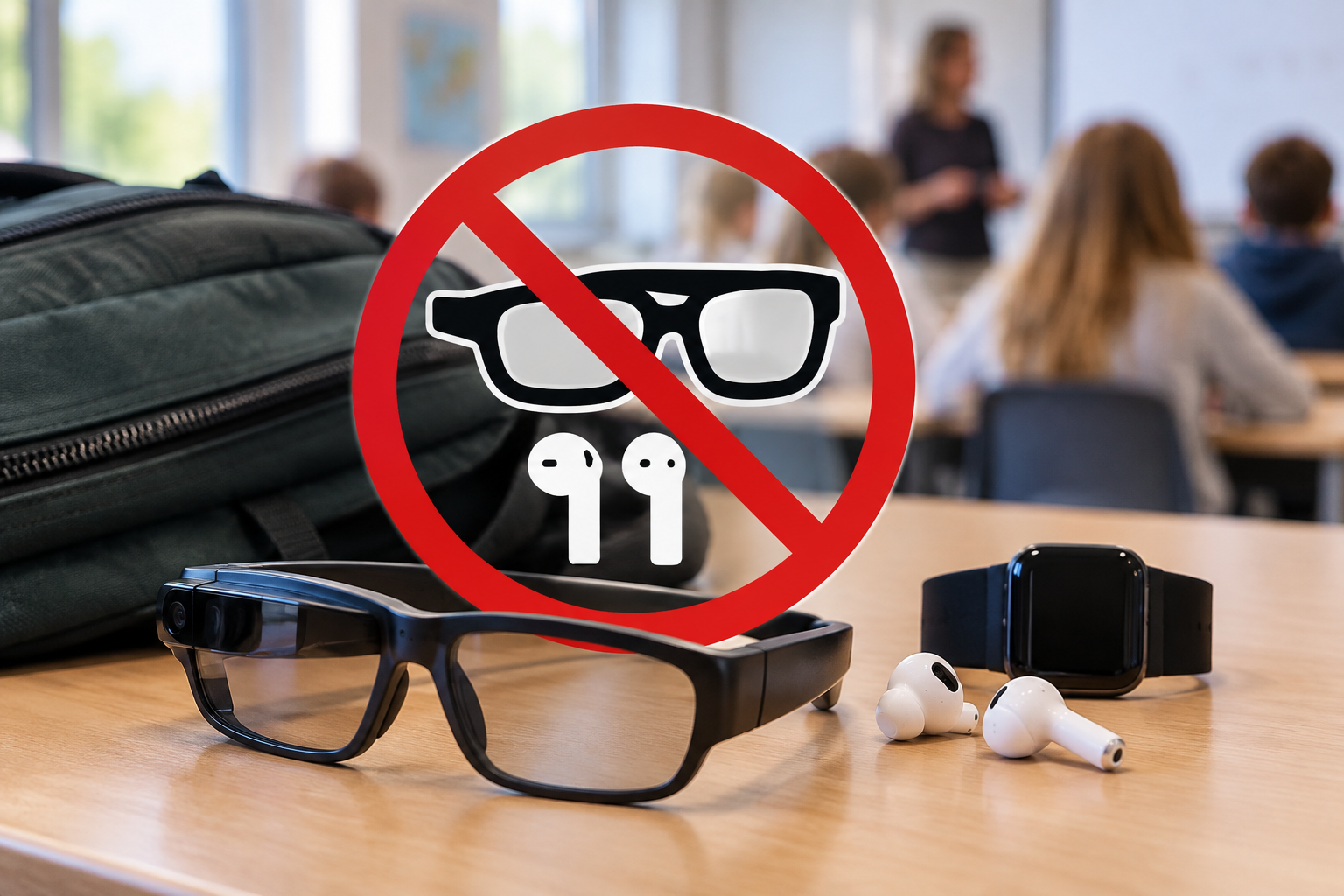 Smartbriller og lignende utstyr er ikke tillatt i grunnskolen