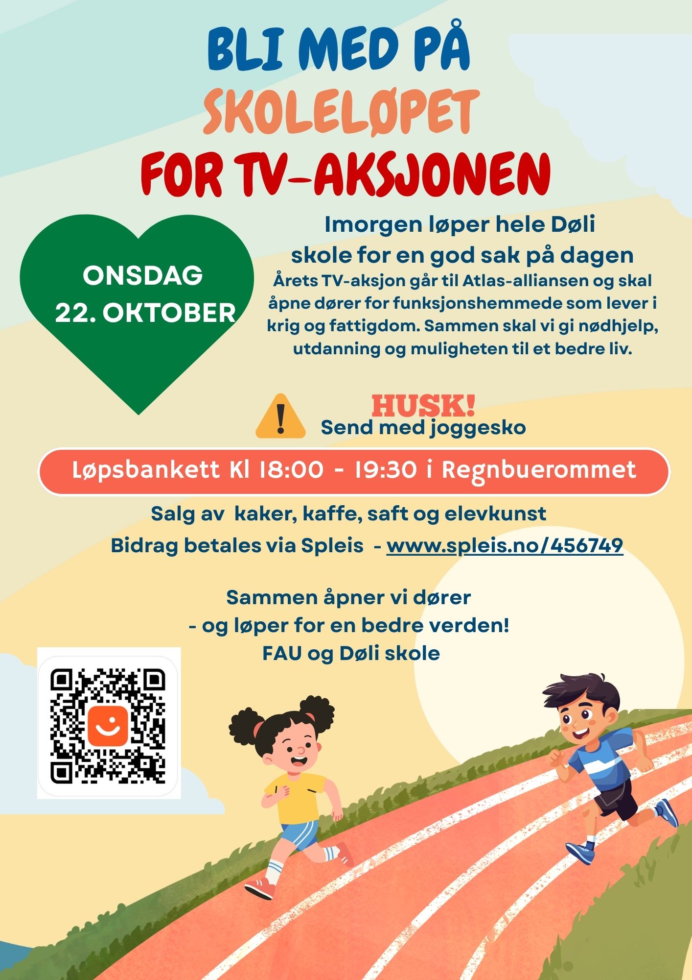 Skoleløp og Løpsbankett for NRK TV-aksjonen 2025