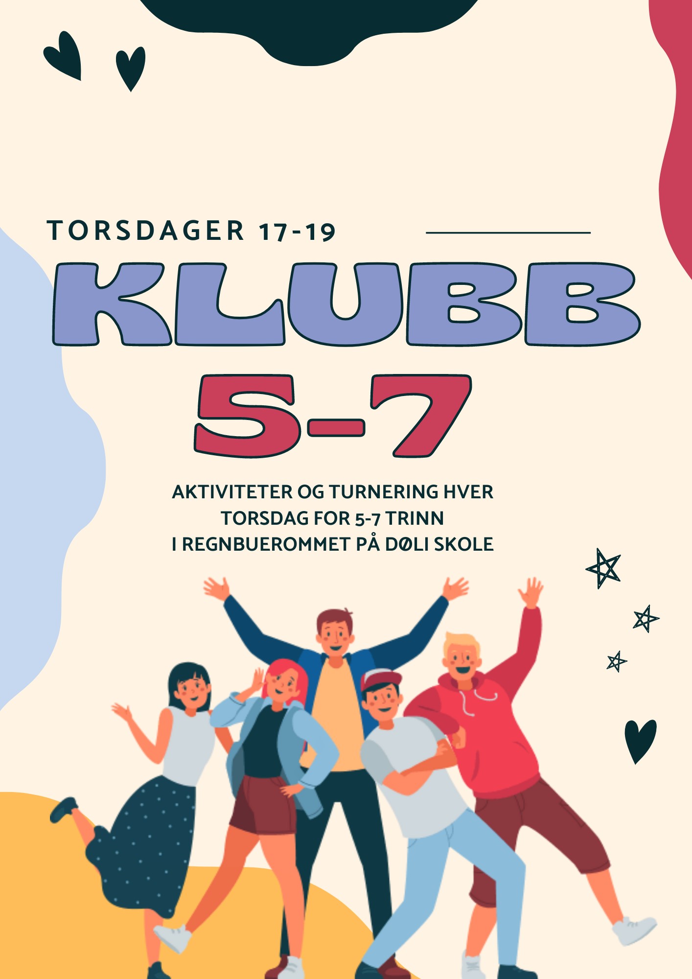 Velkommen til Åpent tilbud for 5.-7.trinn på Døli skole
