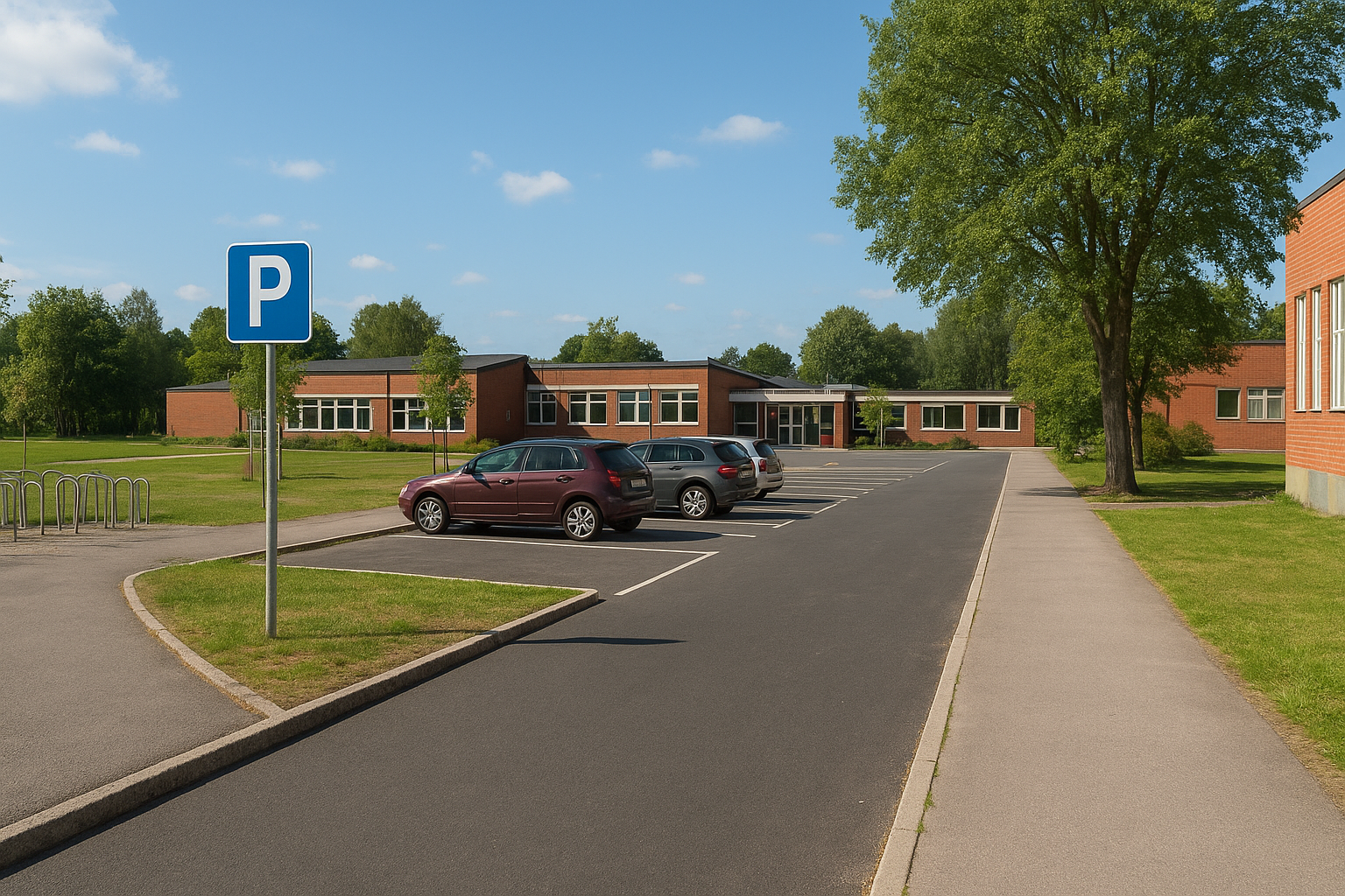 Oppgradering av parkeringsplass på Døli skole