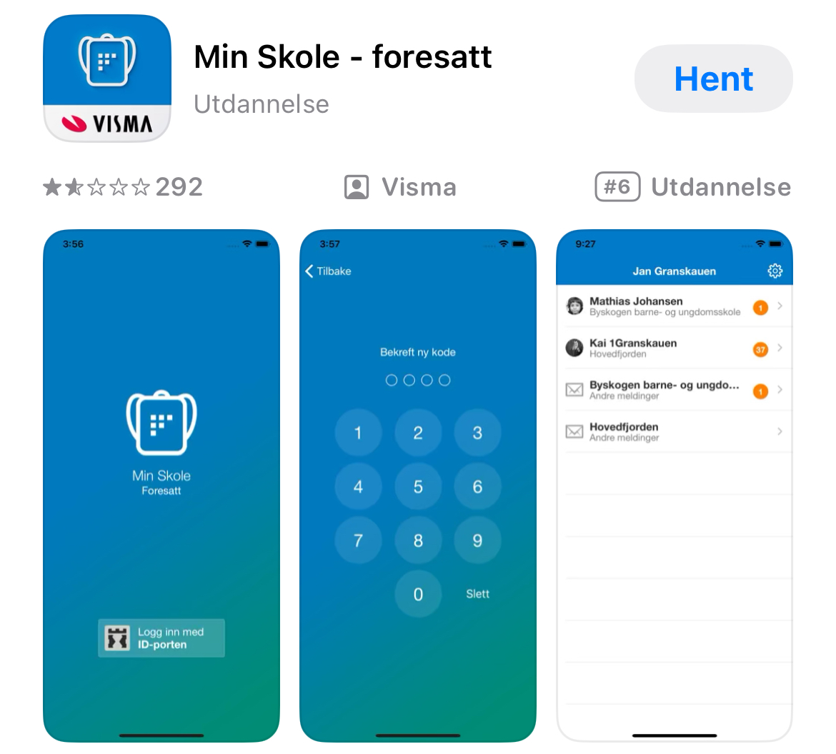 Vi går fra "Transponder" til "Visma Min Skole" fra 1. juni 2025