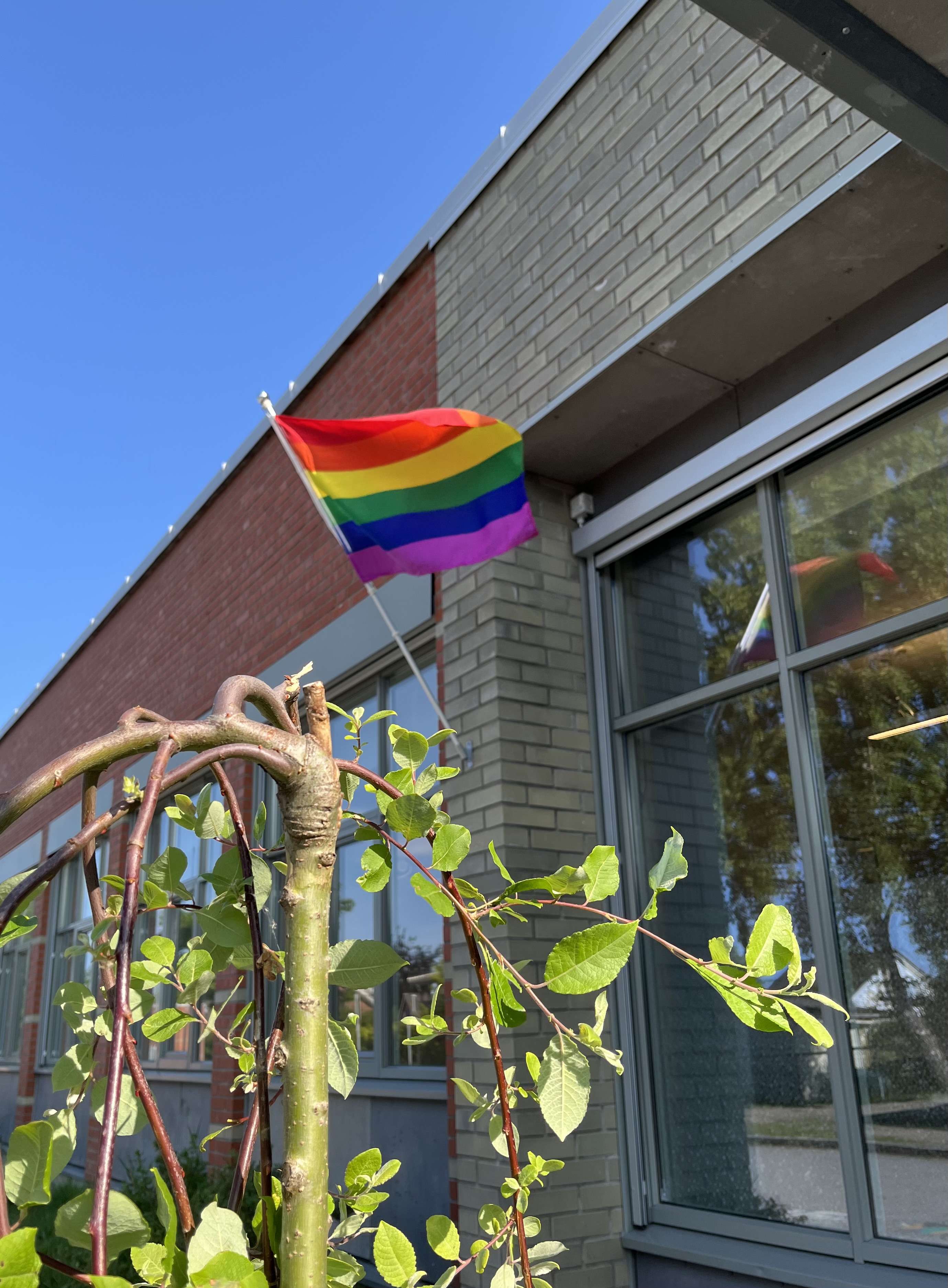 Pridemarkering ved Døli skole for mangfold og inkludering