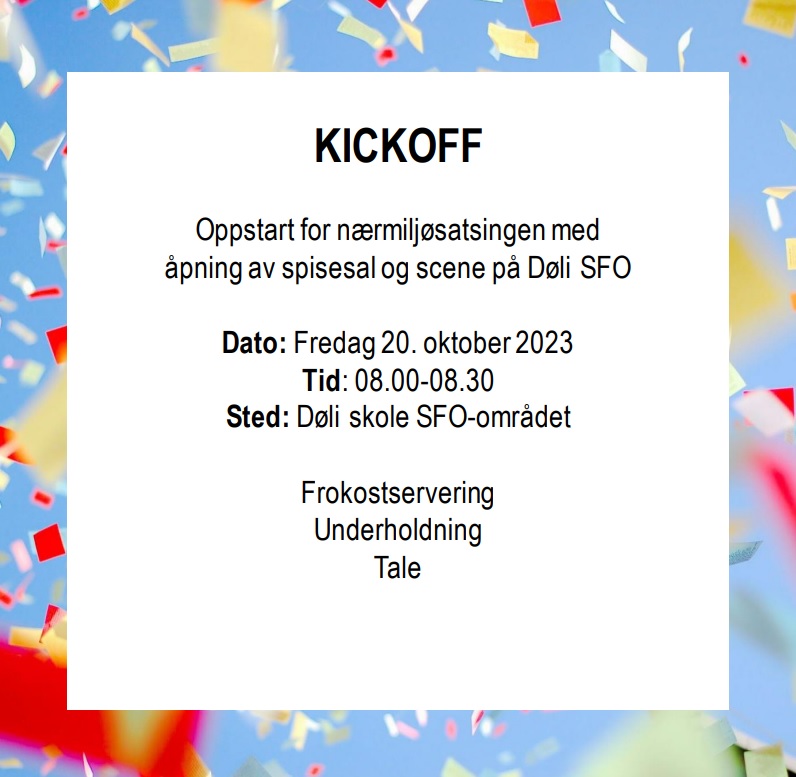 Nærmiljøsatsing på Døli skole