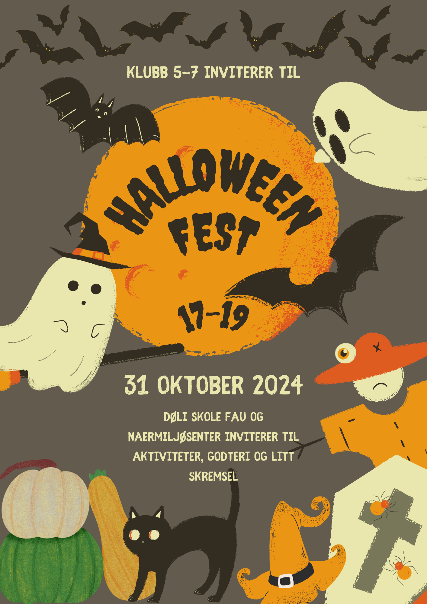 Halloween-arrangement for 5., 6. og 7. trinn – Vi trenger din hjelp!