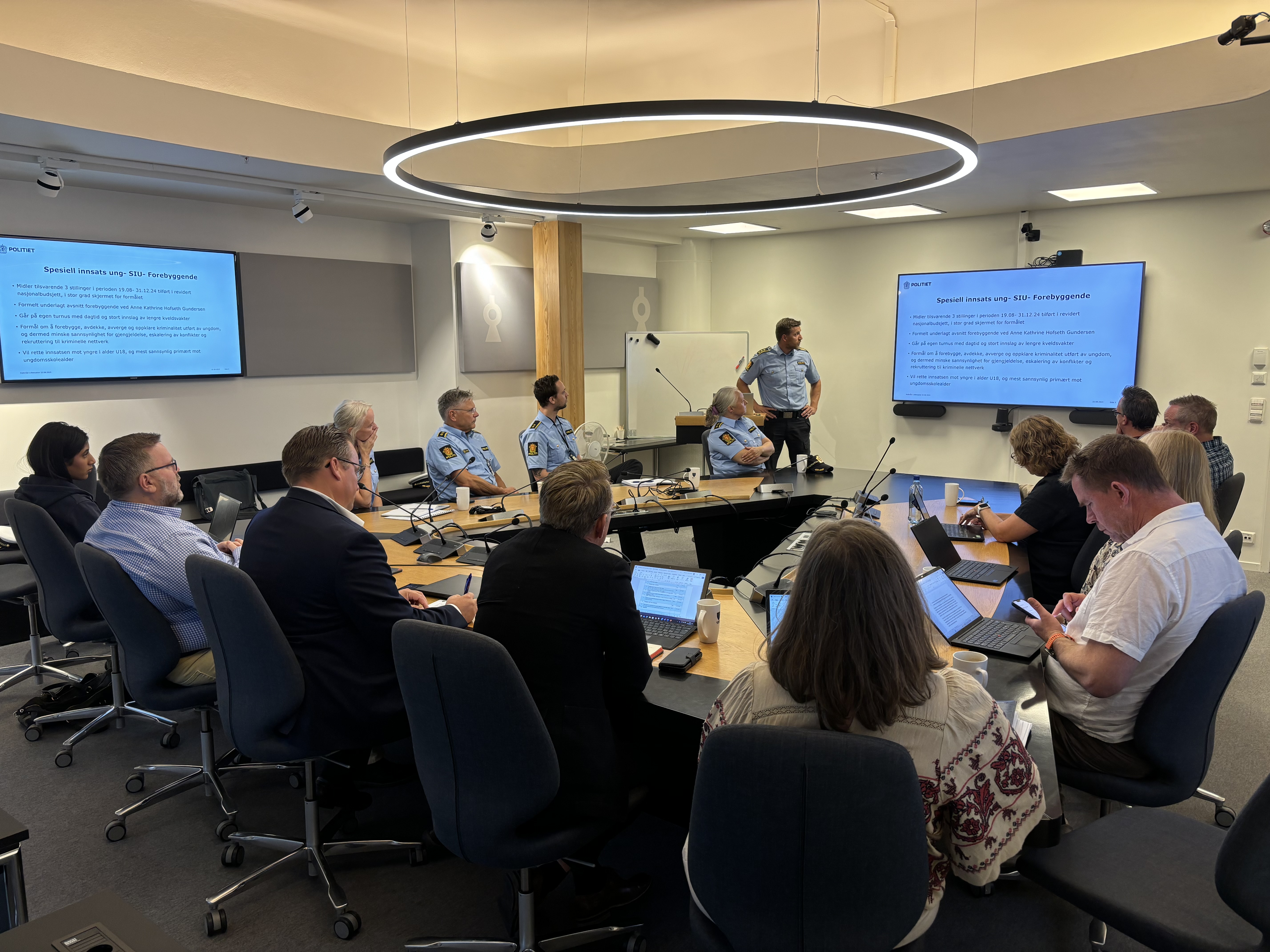 Møte i politirådet 22. august