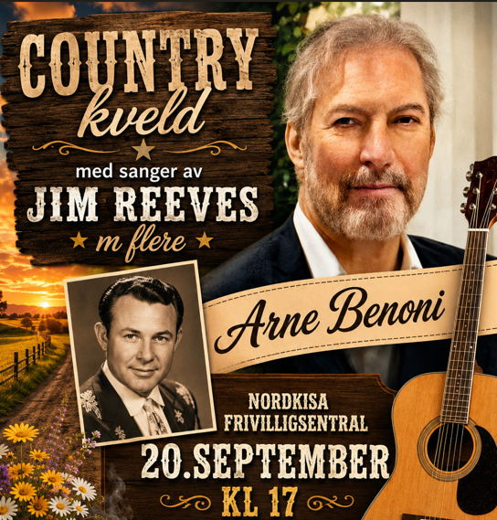 Countrykveld med Arne Benoni i Nordkisa