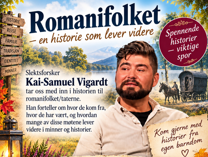 "Romanifolket - en historie som lever videre" v/ slektsforsker Kai-Samuel Vigardt